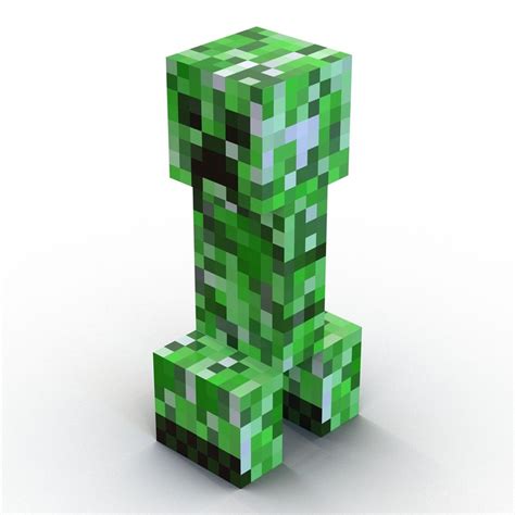 Creeper Minecraft Modèle 3d 19 Obj Ma Max Fbx C4d 3ds Free3d