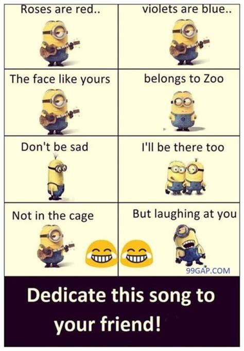 10 Funny And Trendy Minion Quotes Funny Friend Memes Funny Insults