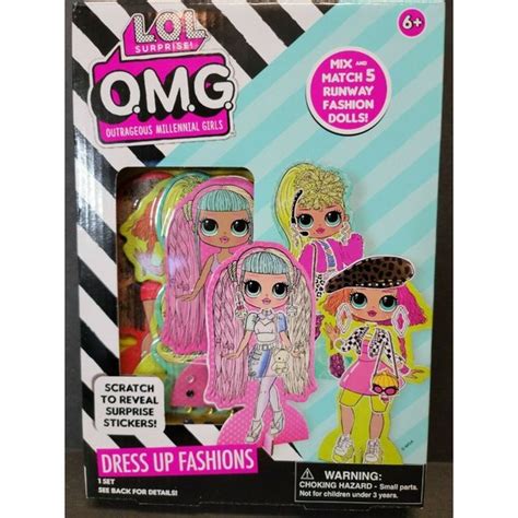 Toys And Hobbies Lol Omg Paper Dolls Dress Up Fashions Nwt Dres Up 5