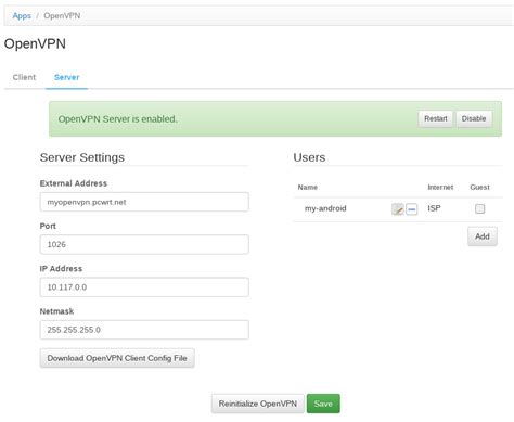 How To Set Up An Openvpn Server On The Pcwrt Router Pcwrt