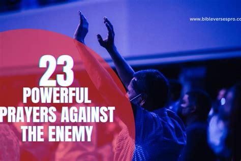 23 Powerful Prayers Against The Enemy That Works Immediately