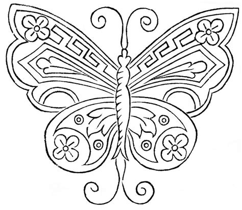 Butterfly Coloring Page Archives Vintage Crafts And More
