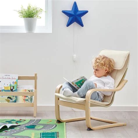 Children feel special and important when they can do as the. POÄNG Children's armchair, birch veneer, Almås natural ...