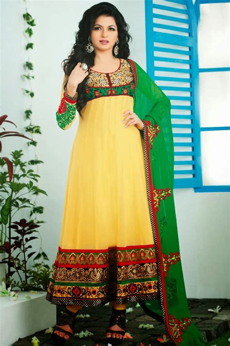 Bollywood Anarkali Churidar Suits Beautiful Dresses 2013 14 Beautiful Indian Dresses