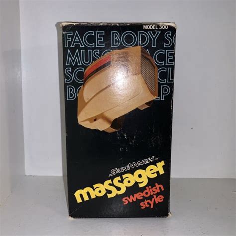 Vintage Sunmark Swedish Style Handheld Heat Massager Model 300 Made In Usa Ebay