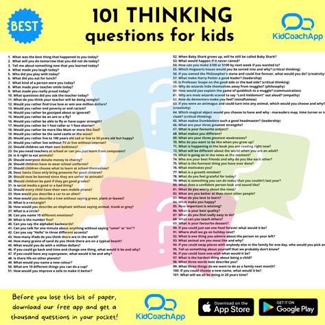 101 Questions For Kids To Get Them Thinking And Talking All Open Ended
