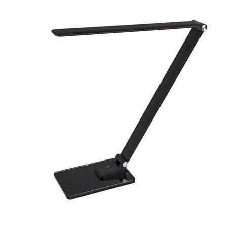 Newhouse Lighting 12 In Black Desk Lamp With Touch Dimmer And Usb