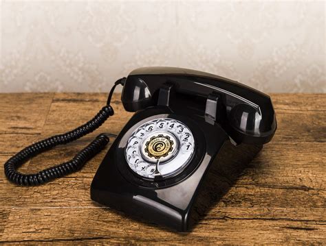 Rotary Dial Telephones Sangyn S Classic Old Style Retro Landline Desk Telephone Black Buy