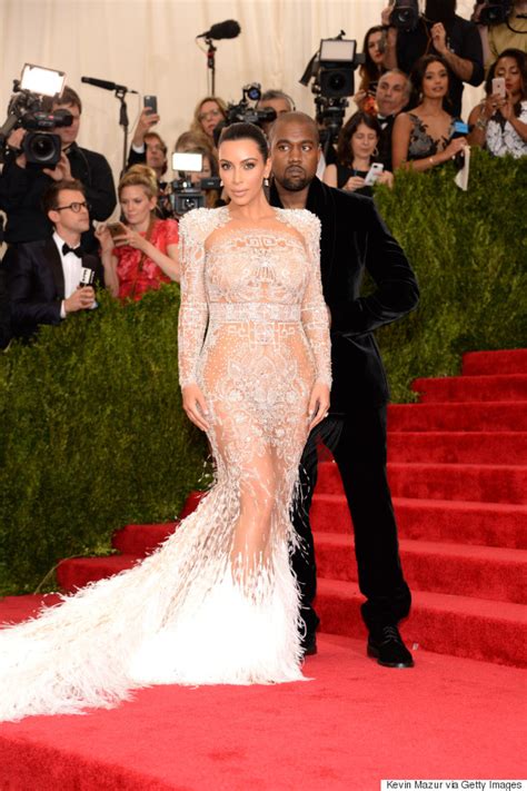 Kim Kardashian And Kanye West Take Over The Met Gala Red Carpet Huffpost