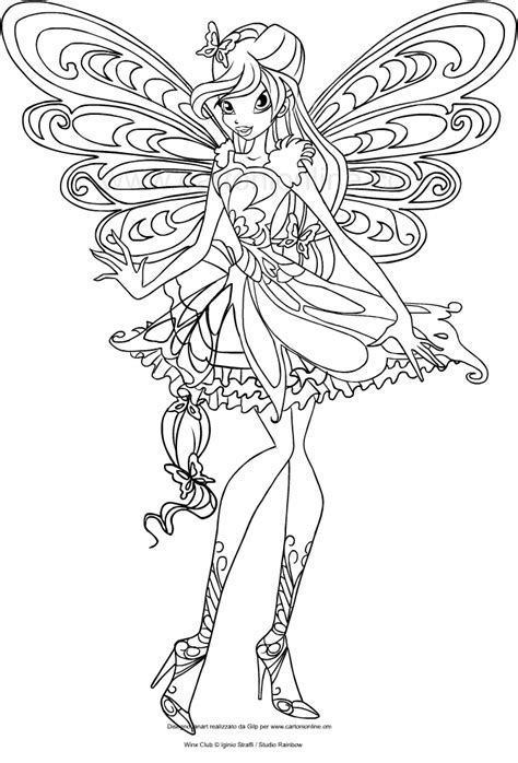 Winx Club Ausmalbilder Butterflix  Ausmabilder Rosuvyuxi
