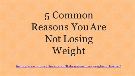 Ppt 5 Common Reasons You Are Not Losing Weight Powerpoint