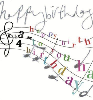 Download your background, funny background music for your videos, movies, and websites. CAROLINE GARDNER - Happy Birthday Musical Notes Card BRAND ...