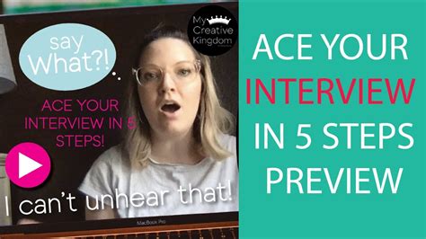 How To Ace Your Interview In 5 Steps Youtube
