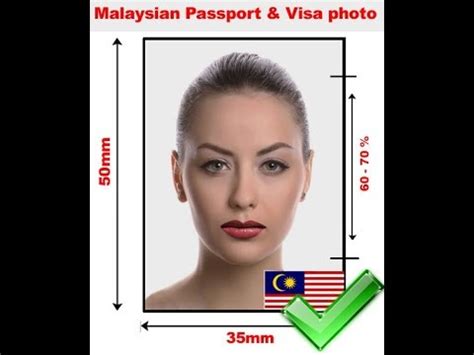 Malaysia visa photos 30 x 50 mm. Passport Size Photo Malaysia In Cm