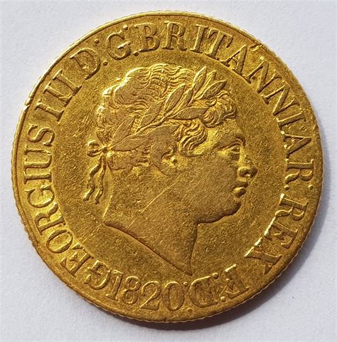1820 Sovereign M J Hughes Coins