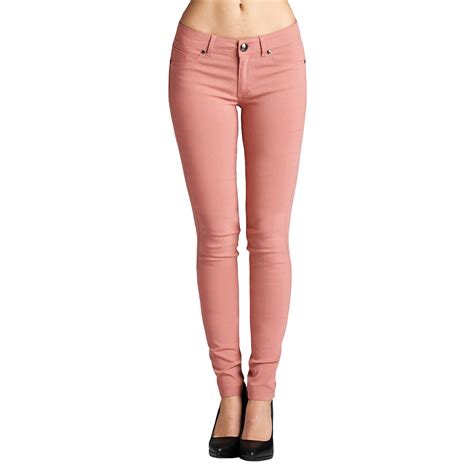 Snj Womens Basic Stretch Spandex Solid Color Comfy Skinny Jeggings Pants Plus Size Available