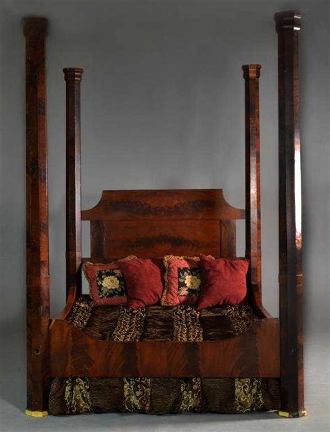 Flame Mahogany Four Poster Bed