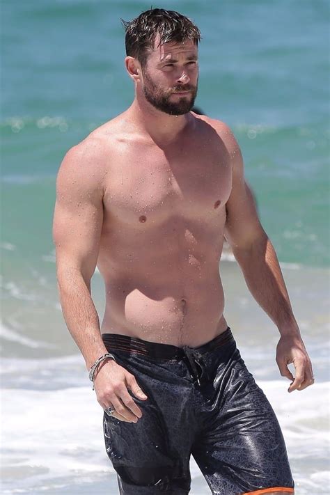 Here Are Some Shirtless Photos Of Chris Hemsworth To Help You Make It
