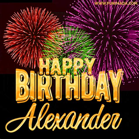 Happy Birthday Alexander GIFs Funimada Com