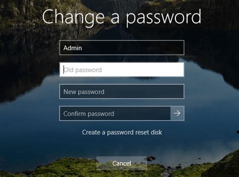 How To Change Your Password On Windows 10