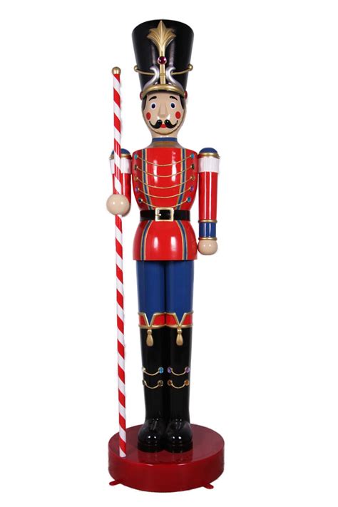 Life Size Fibreglass Resin Large Toy Soldier And Baton 10ft Model