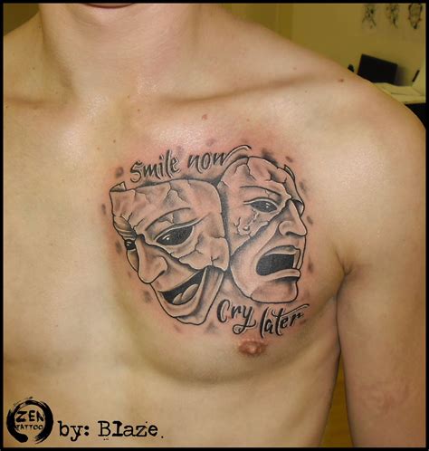 Smile Now Cry Later Tattoo By Blaze Facebook Com Zentattoozagreb Frases Pra Tatuar