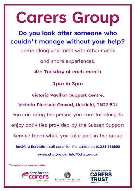 carer support project sussex support service