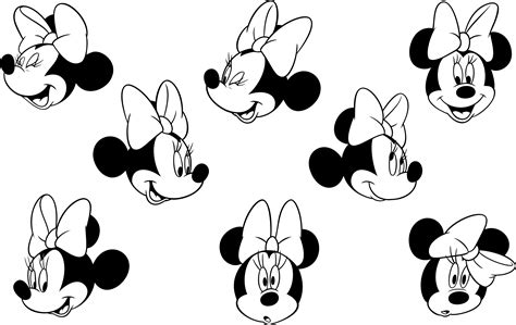 Download Minnie Mouse Logo Png Transparent Minnie Mouse Faces Full