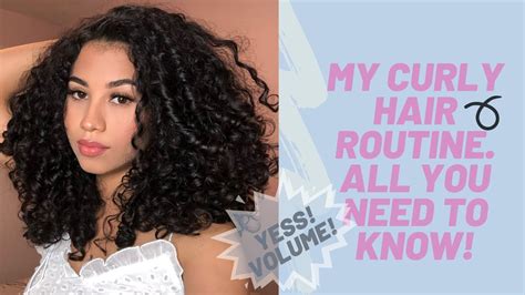 My Curly Hair Routine Diffusing And How To Get Volume Youtube
