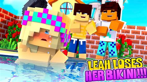 Minecraft Leah S Bikini Falls Off At A Pool Party Bikini My Xxx Hot Girl