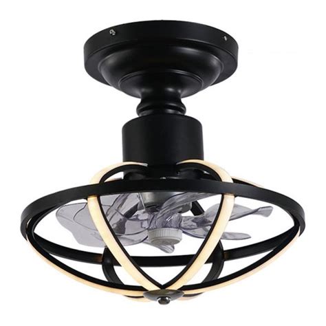 You can mount a ceiling fan in a variety of ways depending on the ceiling height. Caged Living Room Ceiling Light with Fan Aluminum 6-Blade ...