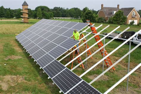 Ground Mounted Solar Panels Construction Tick Tock Energy