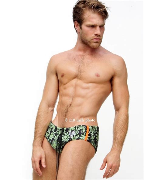Joseph Sayers Male Model Green Speedo Shirtless Beefcake Celebrity