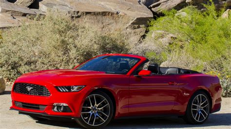 1920x1080 Convertible Muscle Car Red Car Ford Mustang Ecoboost Car