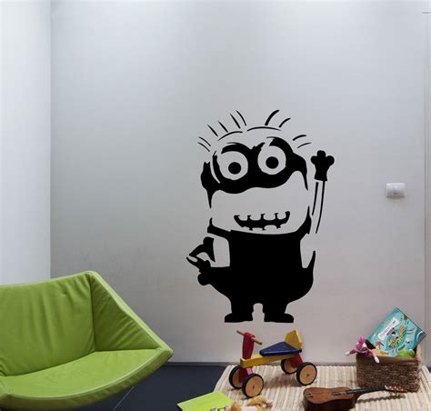 Spray paint stencils is a website devoted to providing everyone with tons of free stencils to download. Minion reusable STENCIL for kids room / nursery wall stencil