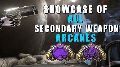 Secondary Weapon Arcanes Warframe Showcase Of All Secondary