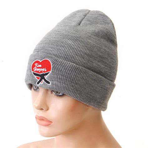 Custom Knit Beanie Hats With Embroidery Logo On Cuff Fully Custom