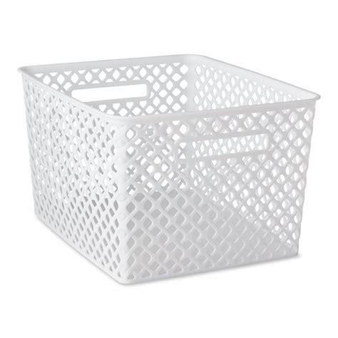 Product titlecreative motion 13806 beautiful pink storage bin; Mainstays Decorative Storage Basket, 15" x 12" - Walmart ...