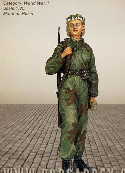 135 Scale Ww2 Soviet Female Sniper Wwii Miniatures Unpainted Resin