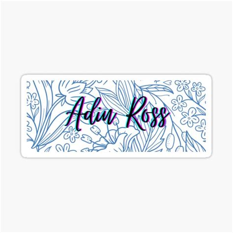 Adin Ross Streaming Youtuber Fans Design Sticker For Sale By Deziie