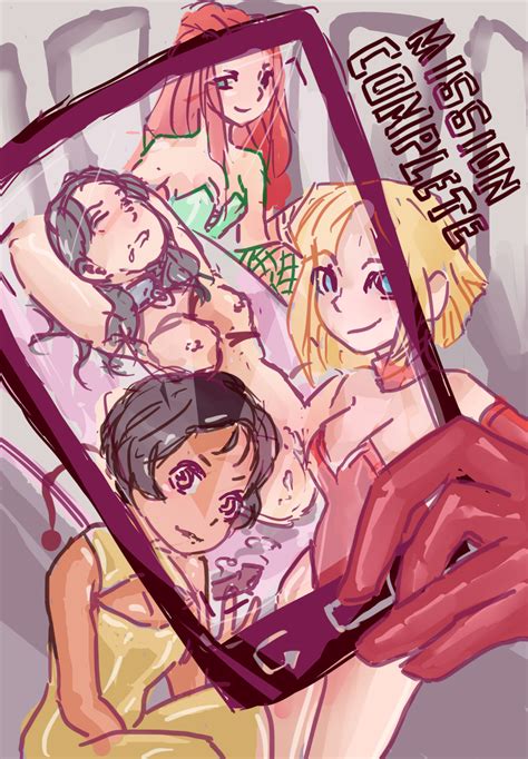 Rule 34 After Sex Alex Totally Spies Barefoot Black Hair Blonde