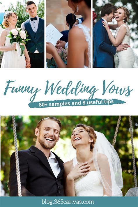 Jan 20, 2021 · now that we have shared dozens of bride wedding vow examples, you should be able to start the process of putting pen to paper. Funny Wedding Vows Examples and Tips on Crafting Your Own ...