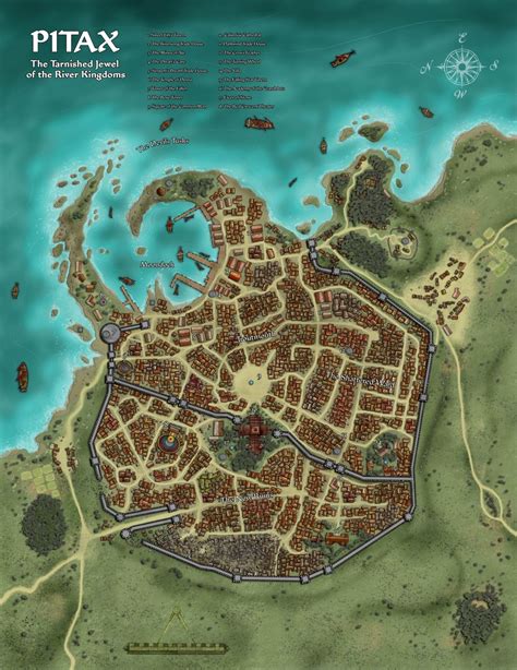 Random Maps Fantasy City Map Fantasy Map Tabletop Rpg