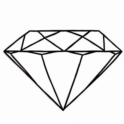 Diamond Coloring Shape Pages Round Clipart Shapes