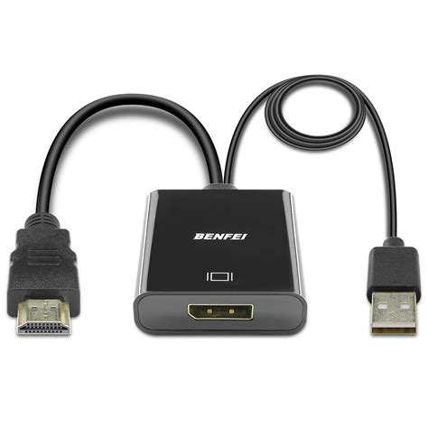 Active Hdmi To Displayport Adapter With Audio Benfei Hdmi To