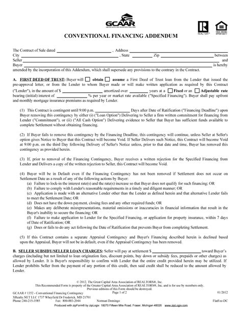 How To Fill Out Third Party Financing Addendum For Conventional Fill Out And Sign Online Dochub
