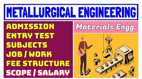 Metallurgical Engineering Salary Scope Fees And Subjects Of