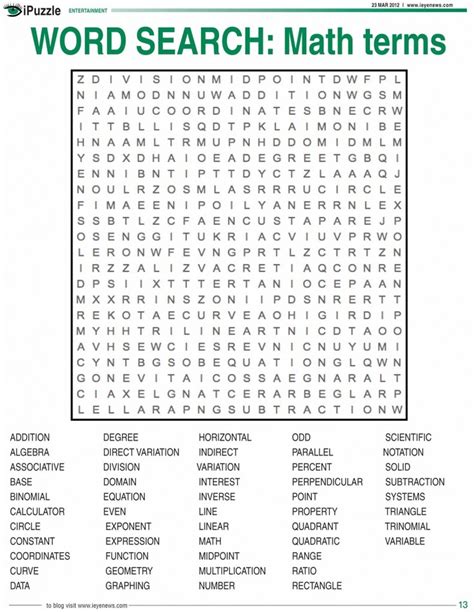 15 Head Scratching Math Word Search Puzzles Kitty Baby Love