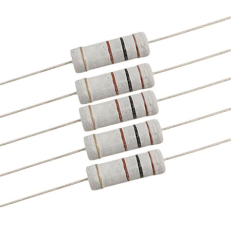 Uxcell 10 X 5w 700v 100 Ohm Metal Oxide Film Resistors Through Hole