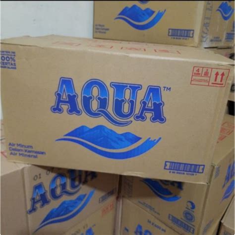 Jual Aqua Air Mineral 600ml 1 Dus Isi 24 Botol Shopee Indonesia